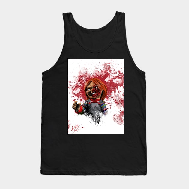 Evil Chucky Tank Top by Art Of Lunatik